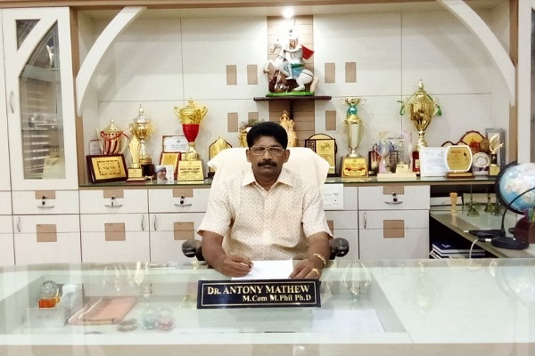 Dr Antony Mathew M. Com, M. Phil, ph.D